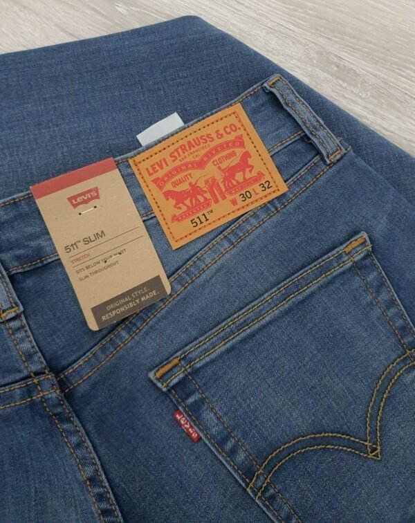 Jean Slim Fit Ref. 511 Azul Verdoso - Imagen 2